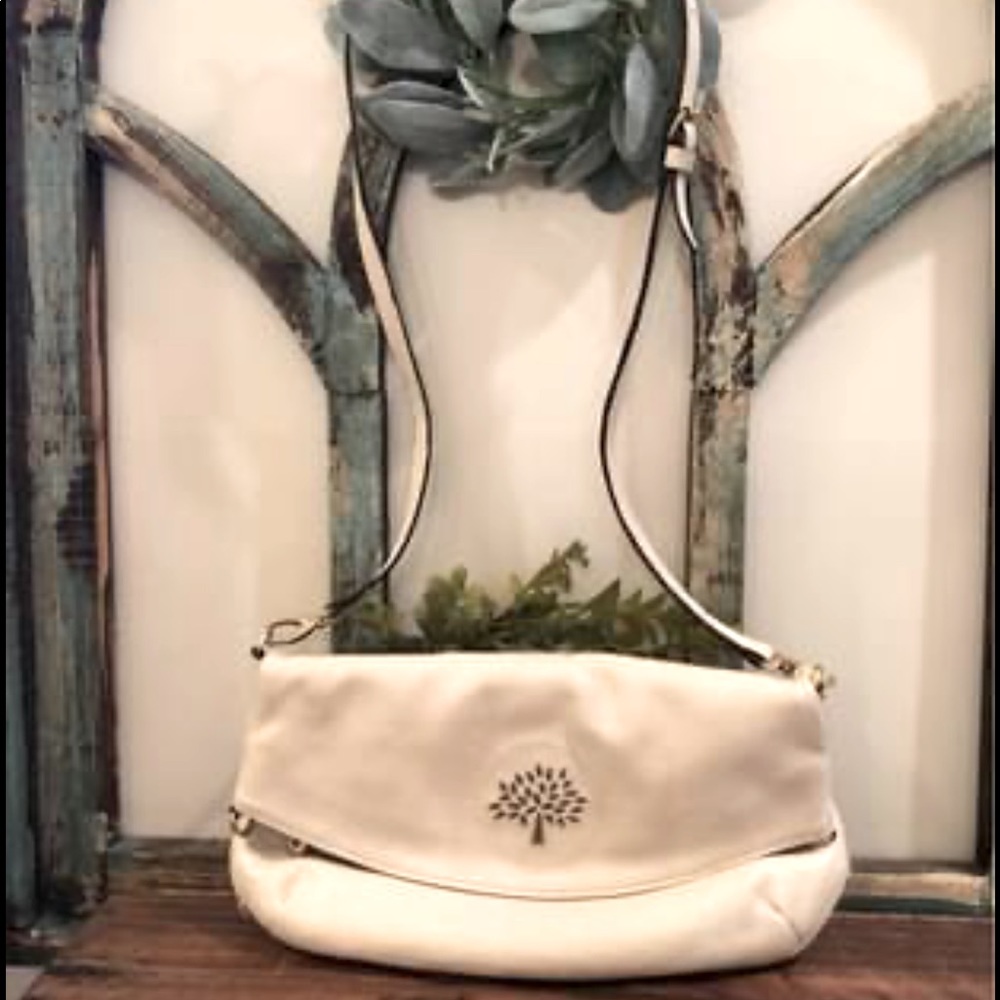 Gorgeous cream leather shoulder bag, Mulberry